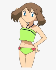 Pokemon May Green Bikini, HD Png Download, Free Download
