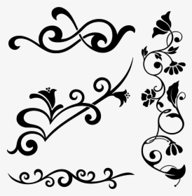 Flourish Elements By Gdj - Decorative Element Clipart, HD Png Download, Free Download