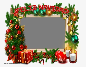 Felicitaciones Personalizadas De Navidad - Christmas Frame Png, Transparent Png, Free Download