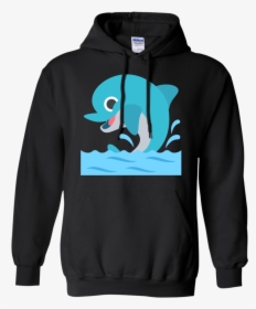 Dolphin Emoji Hoodie - T-shirt, HD Png Download, Free Download