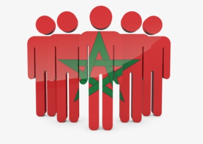 Download Flag Icon Of Morocco At Png Format - People With Australian Flag, Transparent Png, Free Download