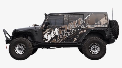 Jeep Rubicon Matt 3m Vehicle Wraps With Custom Design - Jeep Wrap Designs, HD Png Download, Free Download