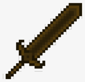 Minecraft Wooden Sword Minecraft Wood Sword Related - Minecraft Sword Png, Transparent Png, Free Download
