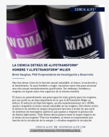 La Ciencia De 4lifetransform® Hombre Y Mujer - Woman 4life, HD Png Download, Free Download