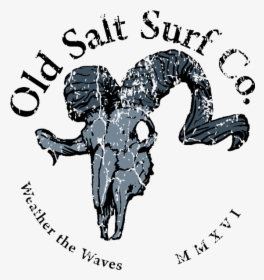 Old Salt Logo Weathered Faded Skull Ram Ui Design Logo - Illustration, HD Png Download, Free Download