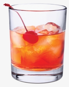 Manhattan Cocktail In Rocks Glass, HD Png Download, Free Download