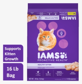 Iams Proactive Health Healthy Kitten With Chicken Dry - Kitten Iams Cat Food, HD Png Download, Free Download