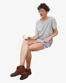 Summer People Sitting Png, Transparent Png, Free Download