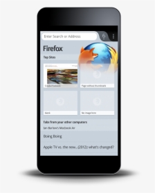Firefox For Phones And Tablets - Mobile With Shadow Png, Transparent Png, Free Download