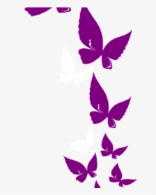 Butterfly Border Clipart Png, Transparent Png, Free Download