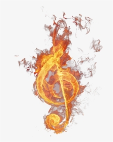 Transparent Bullet Fire Png - Fire Treble Clef Png, Png Download, Free Download