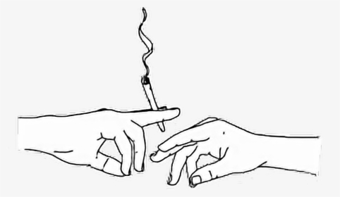 #anime #manga #kawaii #sketch #cigarette #smoking #smoker - Pass Joint Png, Transparent Png, Free Download