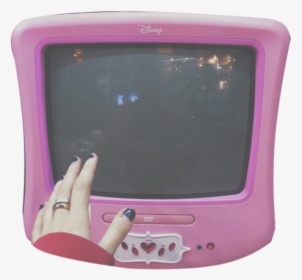 #television #tv #computer #pc #90"s  #pink #pinktumblr - Gadget, HD Png Download, Free Download