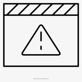 Under Construction Coloring Page - Triangle, HD Png Download, Free Download