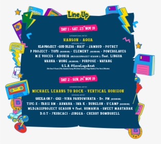 Line Up 90s Festival 2019, HD Png Download, Free Download