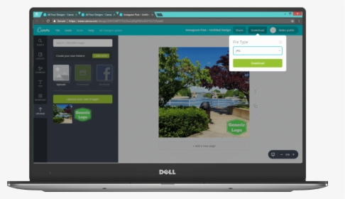 How To Use Canva - Personal Computer, HD Png Download, Free Download