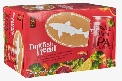 Dogfish Head Flesh & Blood Ipa 6pk Cn 12oz Beer - Dogfish Head Flesh And Blood, HD Png Download, Free Download