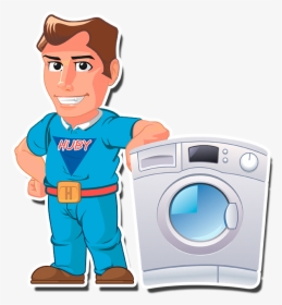Collection Of Broken - Cartoon Washing Machine Repair, HD Png Download, Free Download