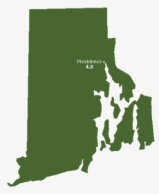 Rhode Island Sun Light Hours Map - Rhode Island Vs Delaware, HD Png Download, Free Download