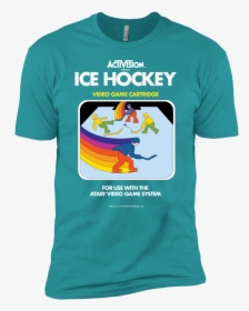 Retro Activision Ice Hockey Premium Short Sleeve T-shirt"  - Ice Hockey Atari 2600, HD Png Download, Free Download