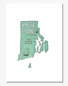 Rhode Island State Print - Map, HD Png Download, Free Download
