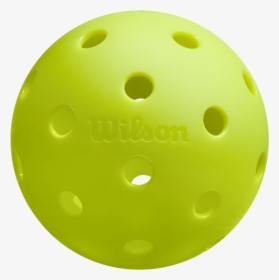 Highly Visible Neon Uutdoor Pickleball From Wilson, - Bowling, HD Png Download, Free Download