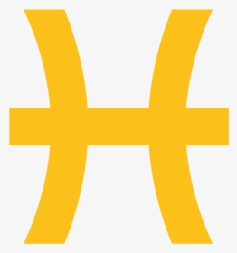 Yellow Pisces Sign Png, Transparent Png, Free Download