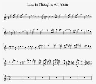 Lost In Thoughts All Alone Alto Sax, HD Png Download, Free Download