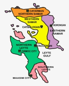 Region   8 - Region 8 Map Of The Philippines, HD Png Download, Free Download