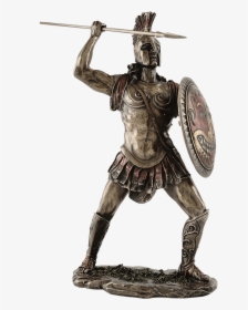 Spartan Hoplite Warrior With Spear Statue - Spartan Warrior Figure, HD Png Download, Free Download