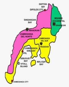 Philippines Region 9 Map - Region 9 In The Philippines, HD Png Download, Free Download