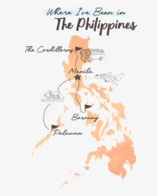 Drawing Map Of The Philippines Png, Transparent Png, Free Download