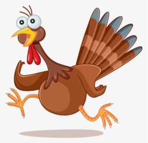 Turkey Drawing Running, HD Png Download, Free Download