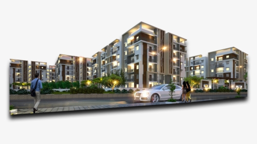 2 And 3 Bhk Apartments In Kukatpally - Commercial Building, HD Png Download, Free Download
