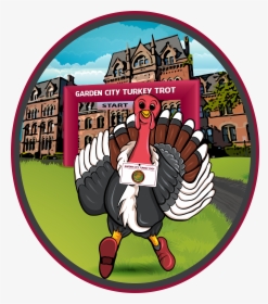 Garden City Turkey Trot Logo - Cartoon, HD Png Download, Free Download