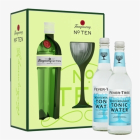Tanqueray 10 Glass Pack 2 Free 500ml Fever Tree Tonic - Tanqueray No Ten Glas, HD Png Download, Free Download