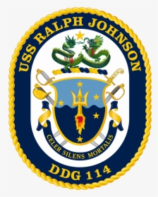 Ddg114 - Uss Ralph Johnson Ddg 114 Crest, HD Png Download, Free Download
