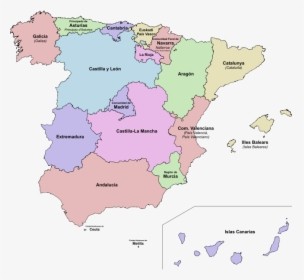 Spain Autonomous Communities, HD Png Download, Free Download