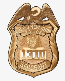Nypd Sergeant Shield Transparent, HD Png Download, Free Download