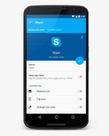 Multiple Skype Account In Android, HD Png Download, Free Download