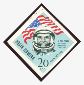 Rom 1964 Minr2250 Pm B003b - John Glenn Stamp, HD Png Download, Free Download