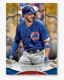Kris Bryant 2019 Topps Tribute Base Cards Poster Gold - Baseball Player, HD Png Download, Free Download