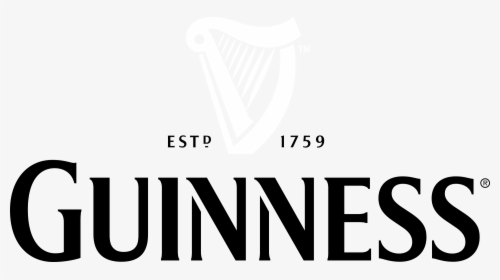 Guinness Logo Black And White - Guinness Beer, HD Png Download, Free Download