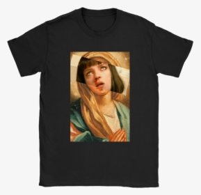 Pulp Fiction Mia Session Saint Mary Shirts - Thurman Pulp Fiction Overdose, HD Png Download, Free Download