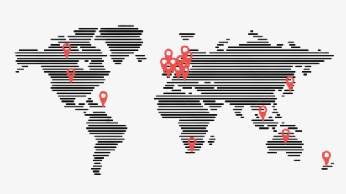 World Map Marked 2, HD Png Download, Free Download