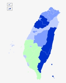 2008 Roc Presidential Election Result - Ethnic Map Of Taiwan, HD Png Download, Free Download