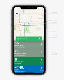 Transit App Home Screen - Iphone, HD Png Download, Free Download