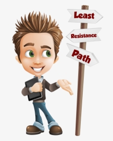 Path Of Least Resistance Plumbing Yard Signs - Animated Character Png, Transparent Png, Free Download