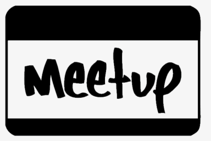 Black And White Meetup Logo, HD Png Download, Free Download