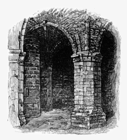 Dungeon Of The Keep, Richmond Castle - Dungeon Drawing Black And White, HD Png Download, Free Download